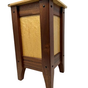 Extra Large Mahogany Companion Urn, Wood Urn for Husband and Wife, Wooden Cremation Urn for Human Ashes, Extra Large Wood Urn for Two People