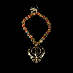 Khanda Car Hanging, Sikh Car Hanging Ornaments, Metal khanda, Sikh Gift items