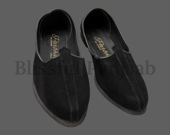 Samt Punjabi Jutti: Hochzeit Jalsa Schuhe