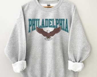 Vintage Philadelphia Football Sweatshirt , Philadelphia Football Shirt, Bird Sweater, Philadelphia Sweatshirt, Football Fan Tee Sweatshirt