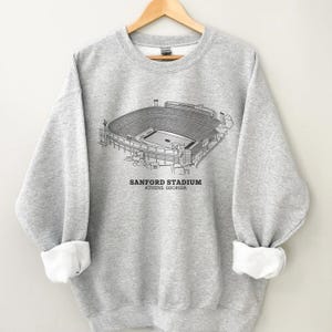 Vintage GA Football Stadium Sweatshirt Crewneck, GA Shirt, Retro GA Sweatshirt, University Football Fan Gift Sweatshirt