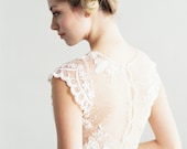 Ava Dress // beaded lace chiffon wedding dress