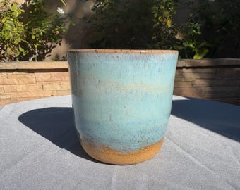 Handmade Coastal Drift Ceramic Smoothie Cup