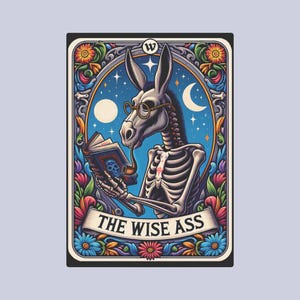 The Wise Ass Tarot Karte Leinwanddruck