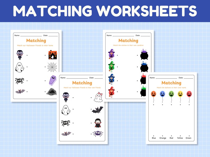 Halloween Preschool Activity Worksheets Printable Prek Workbook