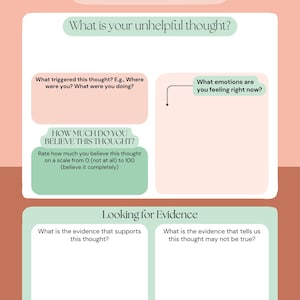 Therapie CGT Uitdagend werkblad met aanwijzingen