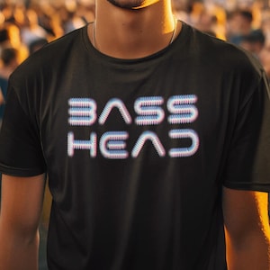 Bass Head Rave Tee: Trippy EDM Festival Outfit