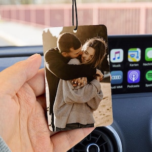 Personalized Photo Car Air Freshener,Custom Car Accessory Gift
