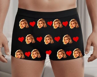 Boxer personalizzati con foto, intimo personalizzato con foto, regalo di anniversario