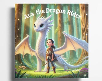 Personalized Dragon Rider Book: Adventure Story, Star in the Story