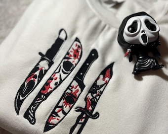 Horror movie themed sweatshirts