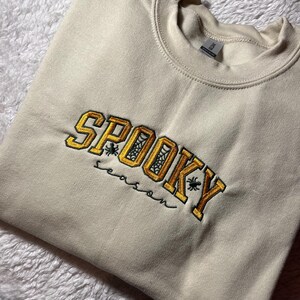 Spooky embroidered hoodie / crewneck