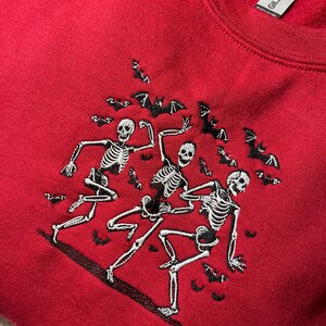 SKELETONS embroidered hoodie / crewneck