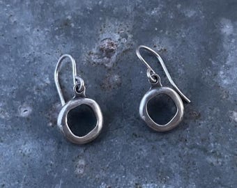 Sterling silver Circle abstract Earrings