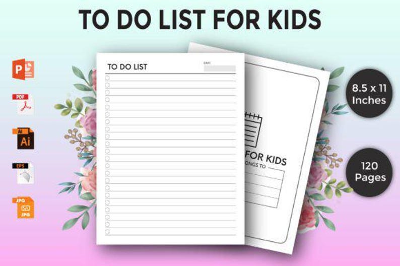 Daily Planner for Kids Printable Daily Schedule Daily Routine Chart To ...