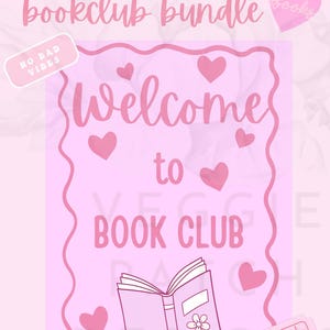 Romance Book Club Kit: Printable Games, Invitations, Welcome Poster (Digital Download)