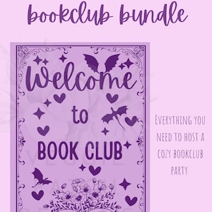 Romantasy Book Club Kit: Bingo, Invitations, Welcome Poster (Digital Download)