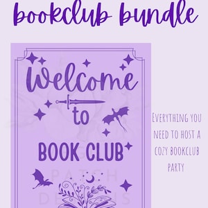 Fantasy Book Club Kit: Printable Games, Invitations, and Poster (Digital Download)