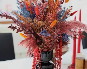 Dried Flower Bouquet for Boho Wedding Decor, Sustainable decor, Preserved Flowers, Fall Floral Arrangements, Vase Flower Arrangement