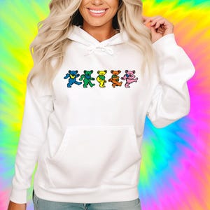 Pull à Capuche Grateful Dead Avec Ours Colorés - Taille S, Noir, Occasion Parfait état