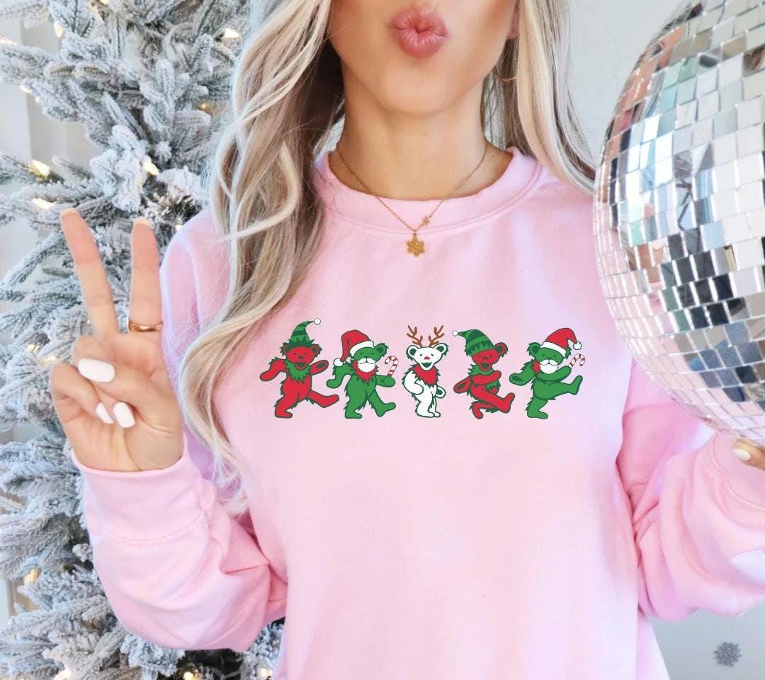 Christmas Dancing Bears Sweatshirt, Grateful Dead Holiday Sweater