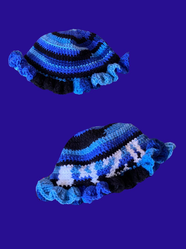 Sorority Ruffle Crochet Hat Pattern: Greek Life Accessory (PDF Pattern ...