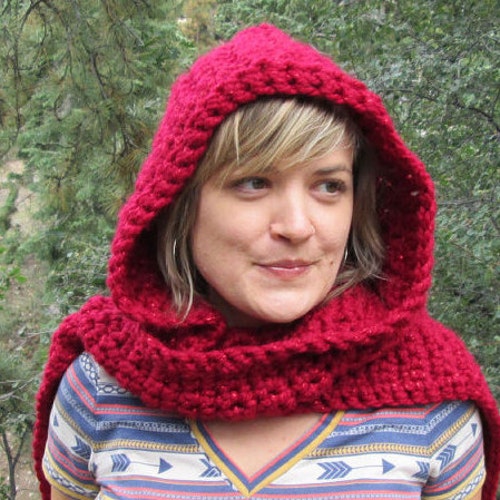 AUSKOU フードスカーフ hooded scarf