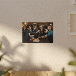 Supernatural Leinwand Poster, Fan Art, Wandkunst für Wohnkultur, Geschenk Fans, Wandbehang, Raumdeko, Sam und Dean, Jared und Jensen
