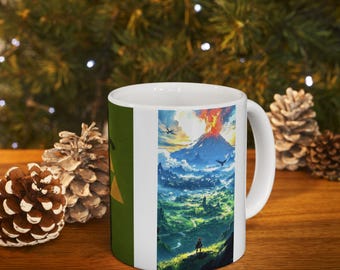 Video Game Ceramic Mug: Famous Pictures, Gamer Gift (11oz, 15oz)