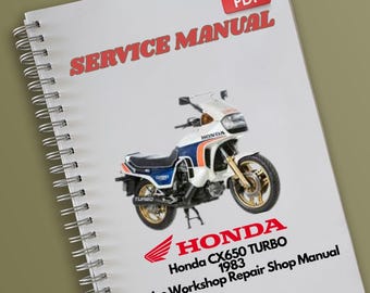 Honda CX650 TURBO 1983 Service Workshop Repair Shop Manual