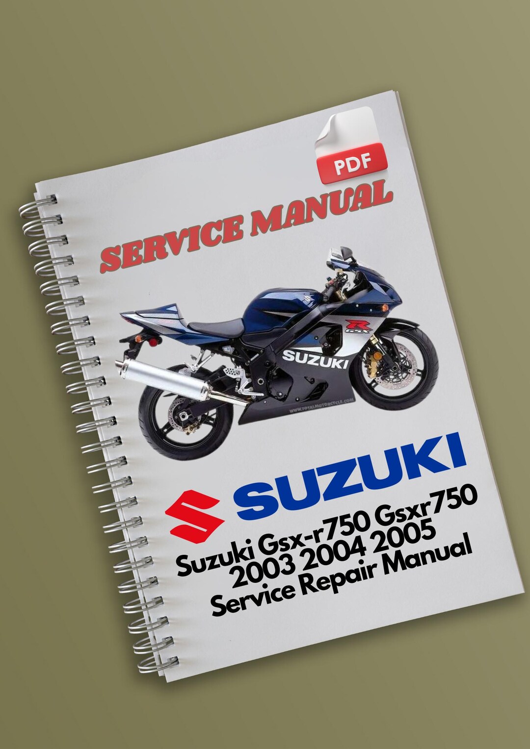 Suzuki Gsx-r750 Gsxr750 2003 2004 2005 Service Repair Manual - Etsy