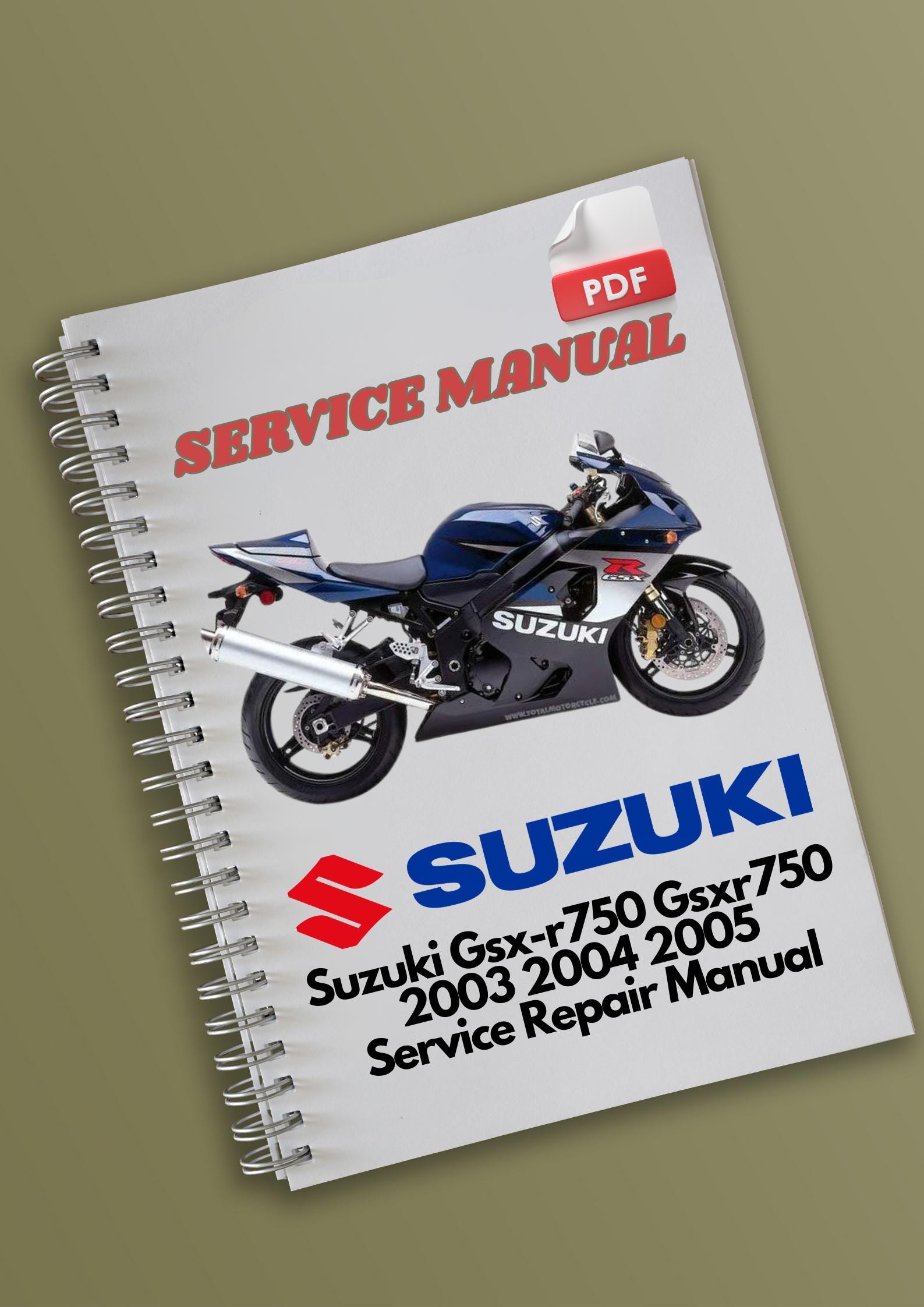 Suzuki Gsx-r750 Gsxr750 2003 2004 2005 Service Repair Manual - Etsy