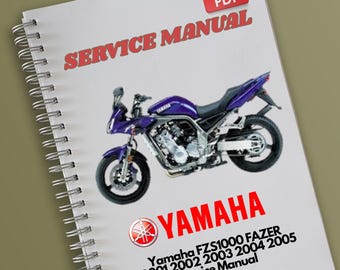 Yamaha FZS1000 FAZER  2001 2002 2003 2004 2005 Service Manual