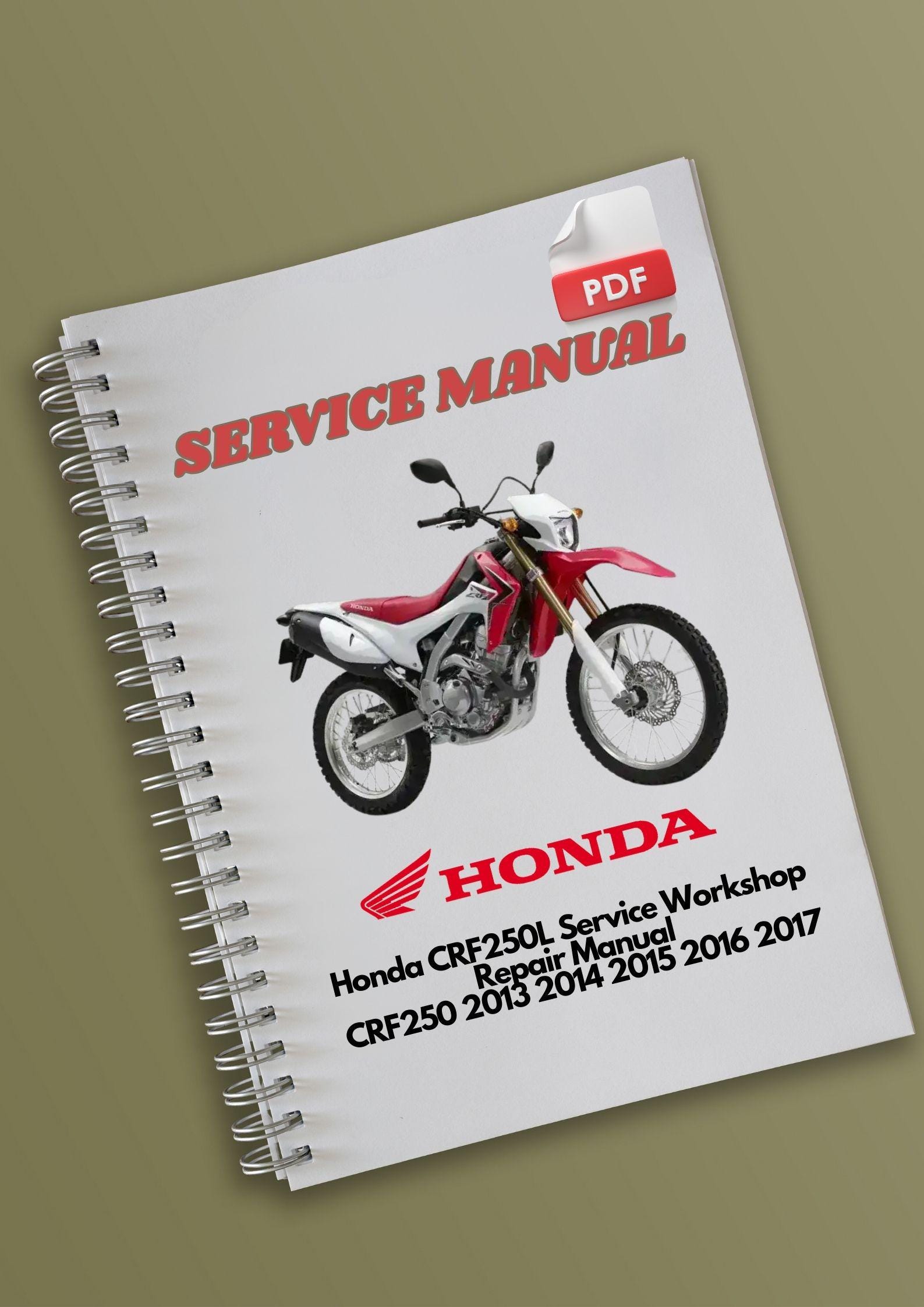 ホンダ CRF250L サービスマニュアル Honda CRF250L Service Workshop Repair Manual CRF250 2013 2014 2015