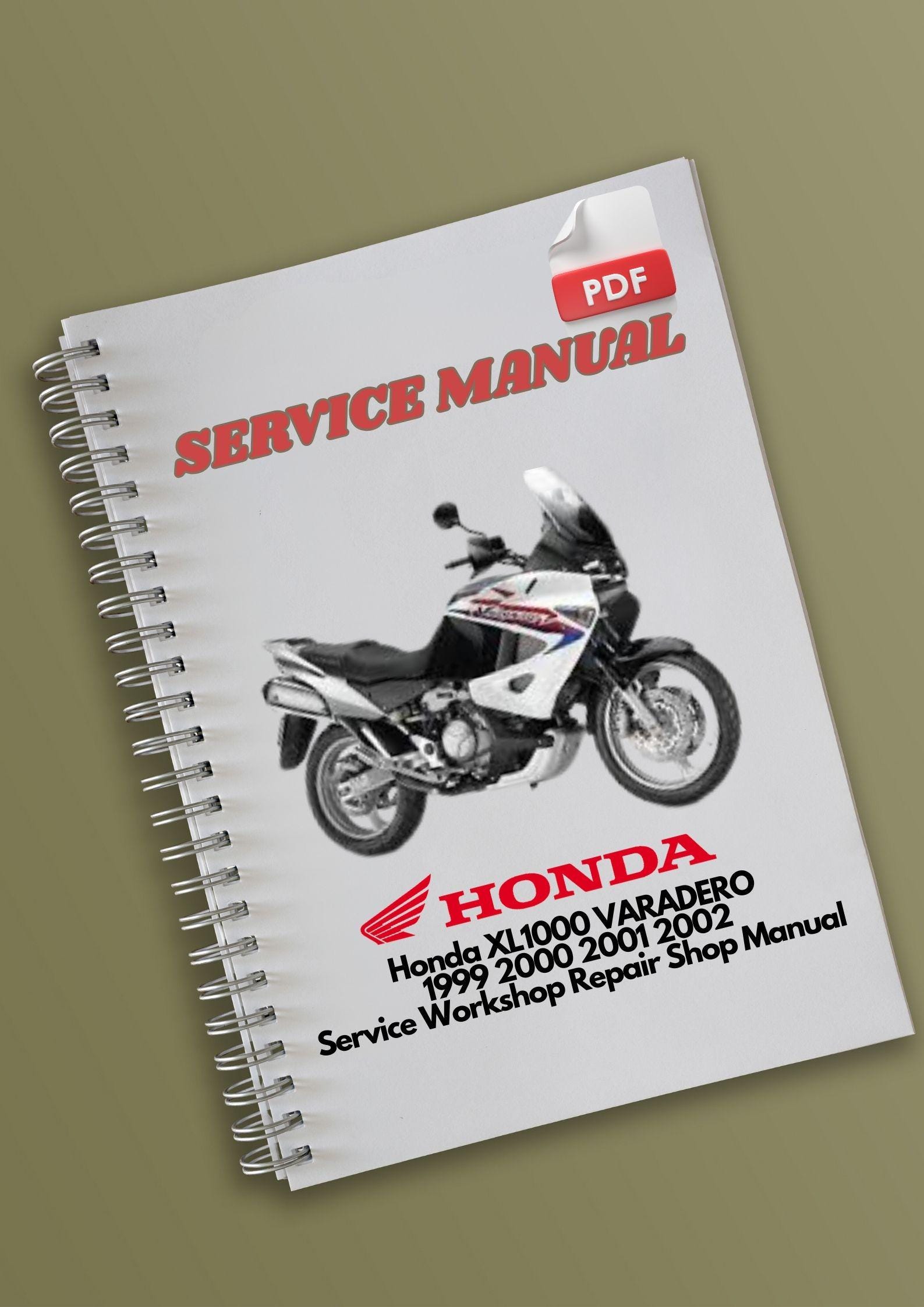 Honda XL1000 VARADERO 1999 2000 2001 2002 Service Workshop Repair