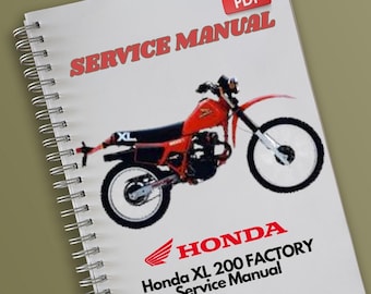 Honda XL 200 FACTORYService Manual
