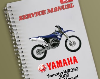 Yamaha WR250 2008 Service Manual