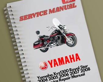 Yahama Xvz1300 Royal Star 2004 2005 2006 2007 2008 Service-Reparatur-Handbuch