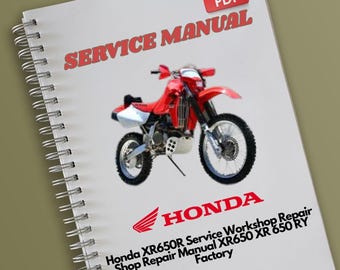 Honda XR650R Service Workshop Repair Shop Repair Manual XR650 XR 650 RY Factory