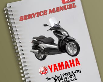 Yamaha VP125 X-City 2008 to 2013 Service Manual