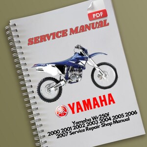 YAMAHA TZ250 2000 2001 2002 2003 2004 Service Repair Workshop