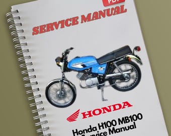 Honda H100 MB100 Service Manual