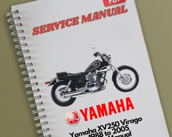 1988-2007 YAMAHA XV250 VIRAGO 工場オーナー向けサービス修理