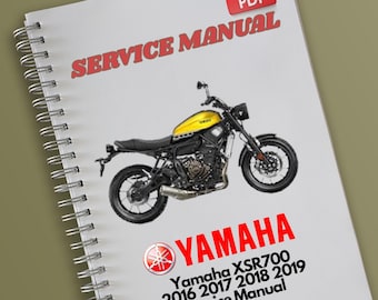 Yamaha XSR700 2016 2017 2018 2019 Servis Manual - Etsy