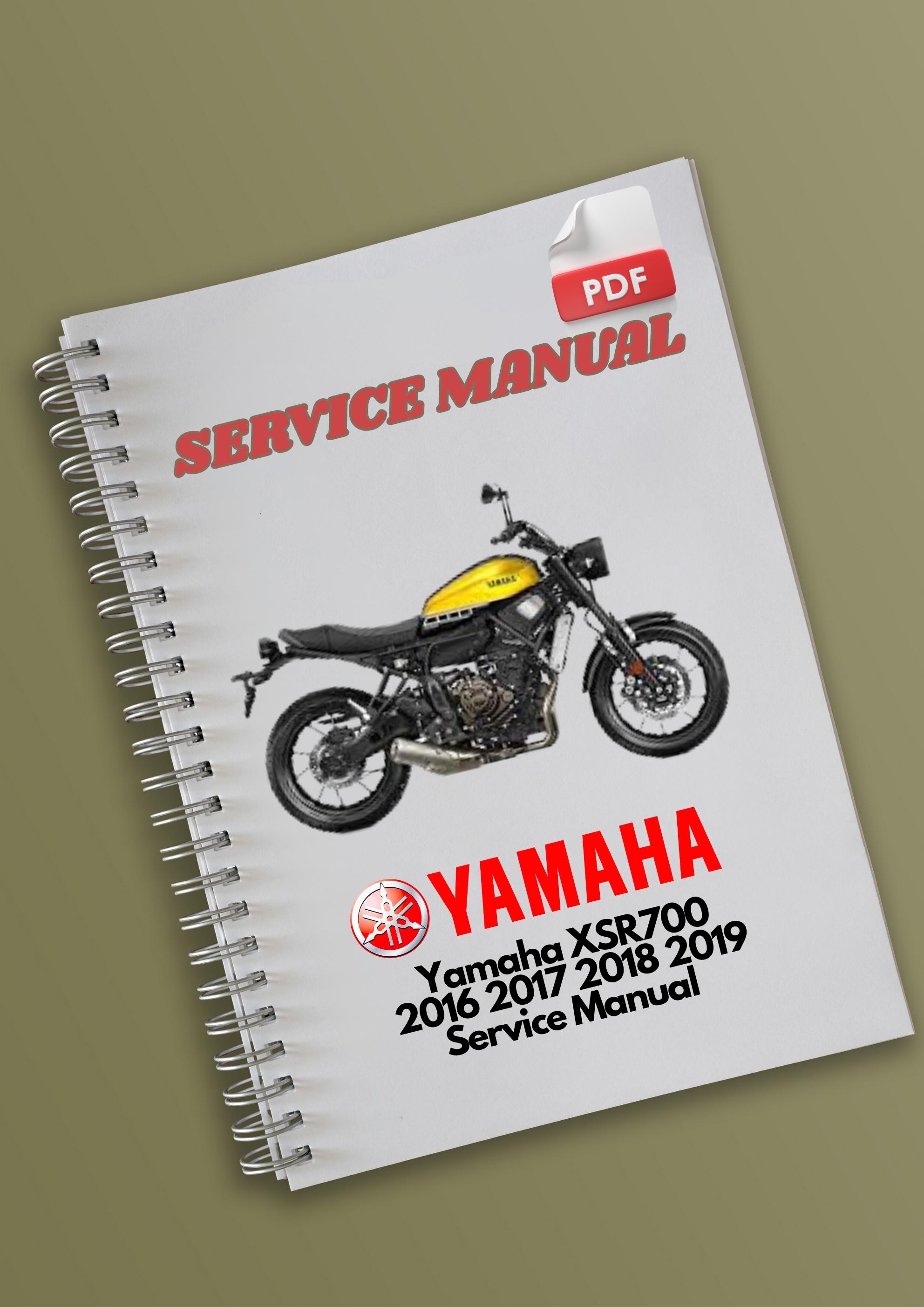 Yamaha XSR700 2016 2017 2018 2019 Servis Manual - Etsy