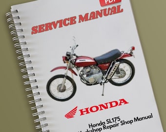 Honda SL175 Service Workshop Repair Shop Manual