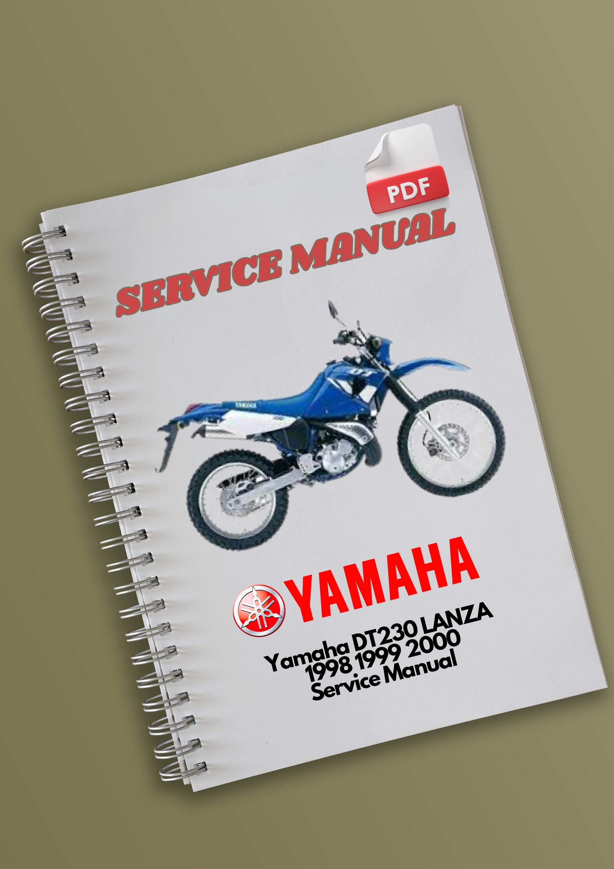 Yamaha DT230 LANZA 1998 1999 2000 Service Manual - Etsy Australia