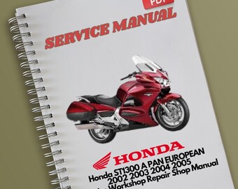 Honda ST1300 A PAN EUROPEAN 2002 2003 2004 2005 Servicewerkplaats, reparatiewerkplaatshandleiding