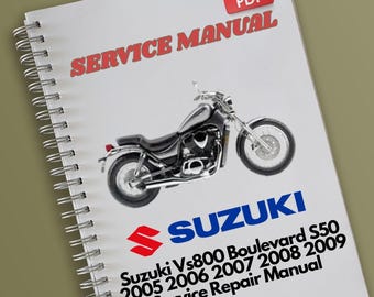 Suzuki Vs800Boulevard S50 2005 2006 2007 2008 2009 Service Reparatur Handbuch
