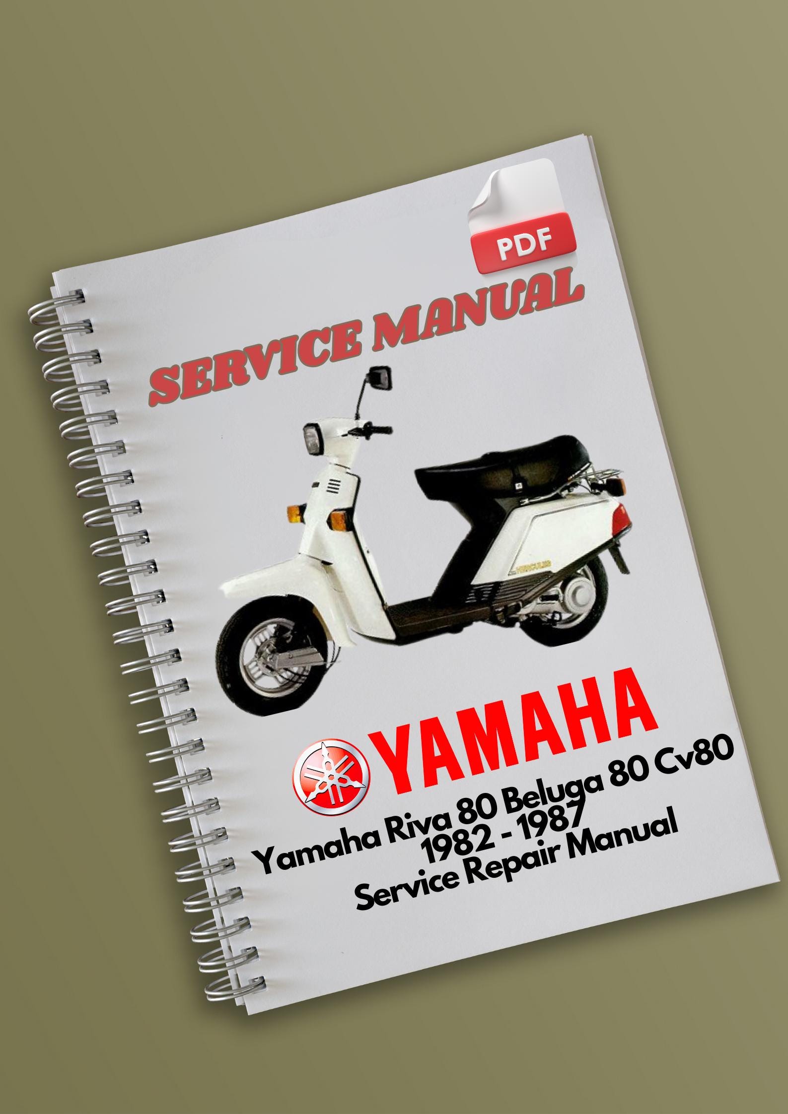 Yamaha Riva 80 Beluga 80 Cv80 1982 - 1987 Service Repair Manual 